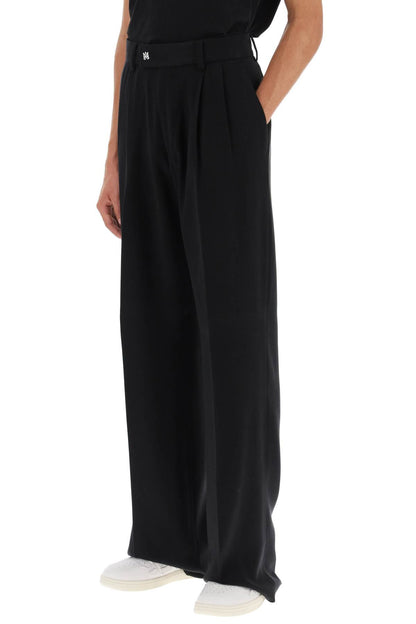 Wide Leg Loose Pants  - Nero