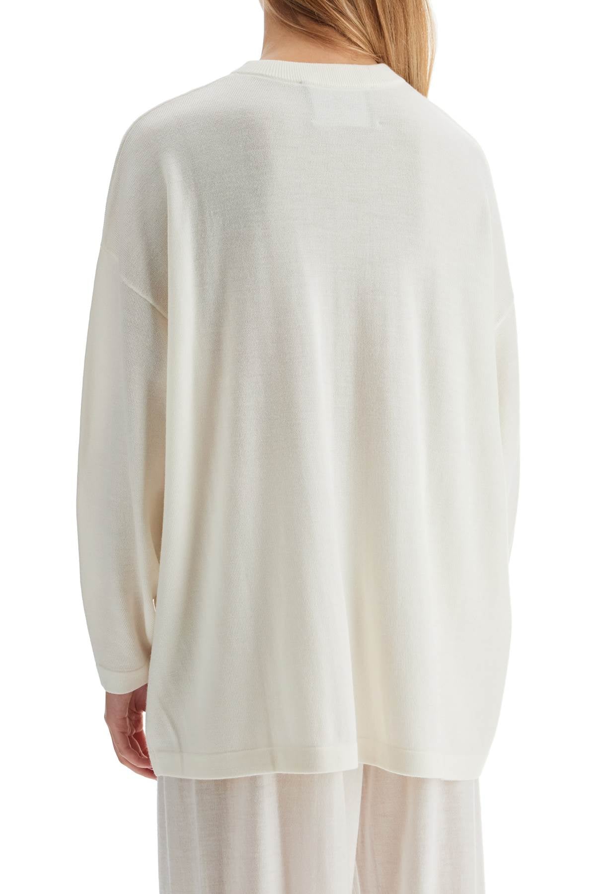 'maxi Merino Wool Steph Sweater  - White