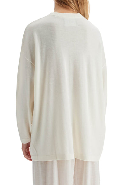 'maxi Merino Wool Steph Sweater  - White