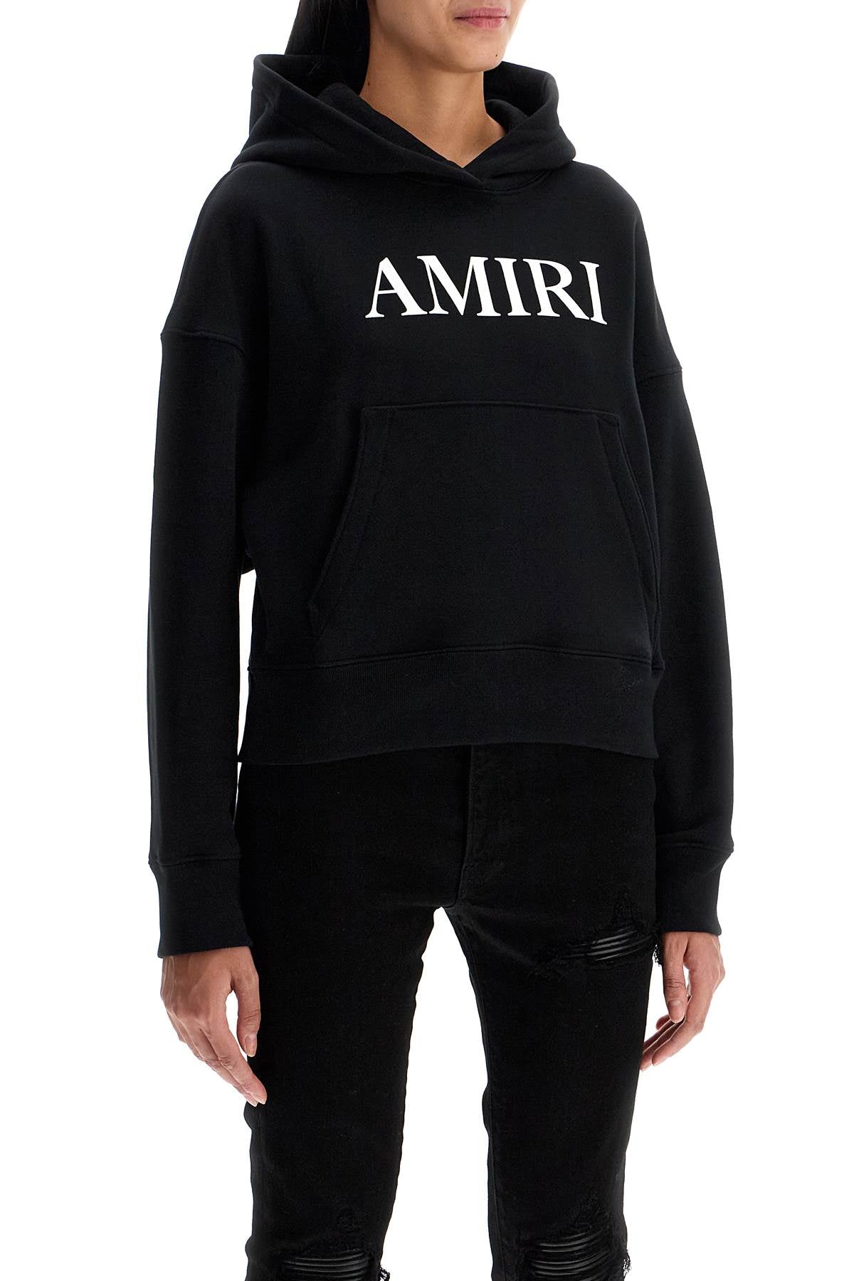 Sweatshirt With Letter  - Black