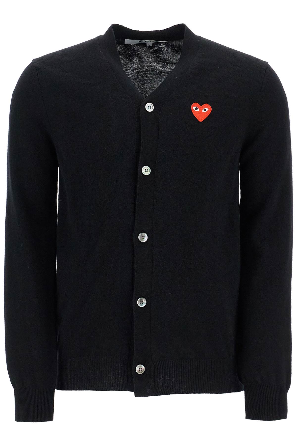 Unisex Heart Cardigan  - Black