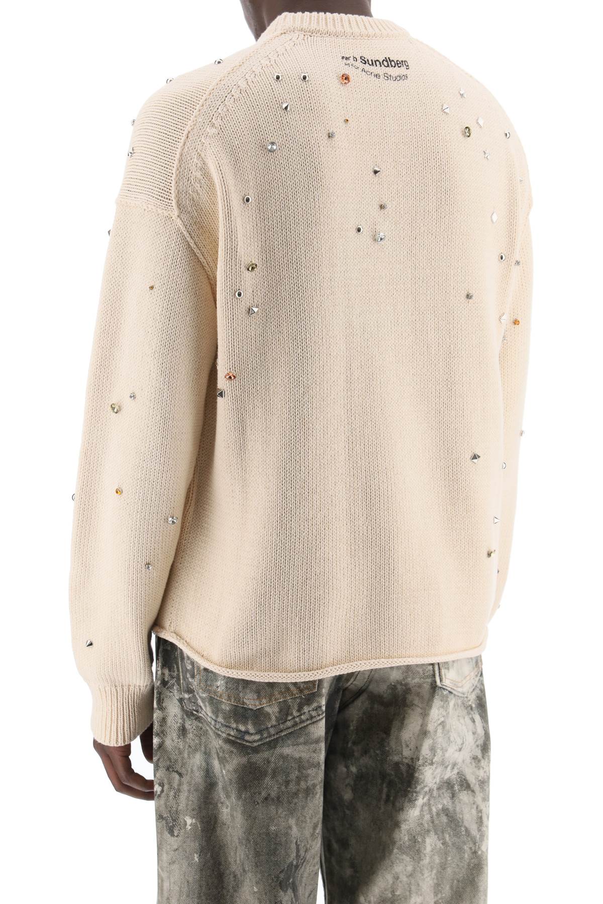 "studded Pullover With Animation  - Neutro