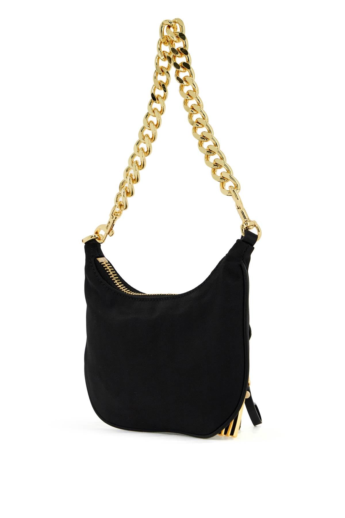 Mini Shoulder Bag With Strap  - Black