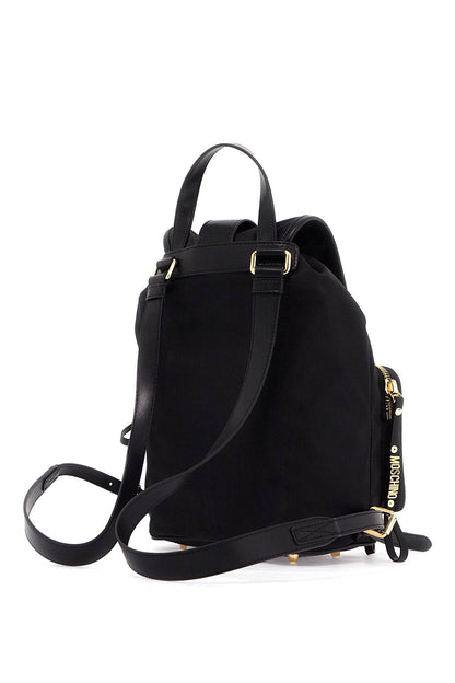 "backpack With Metal Lettering  - Black