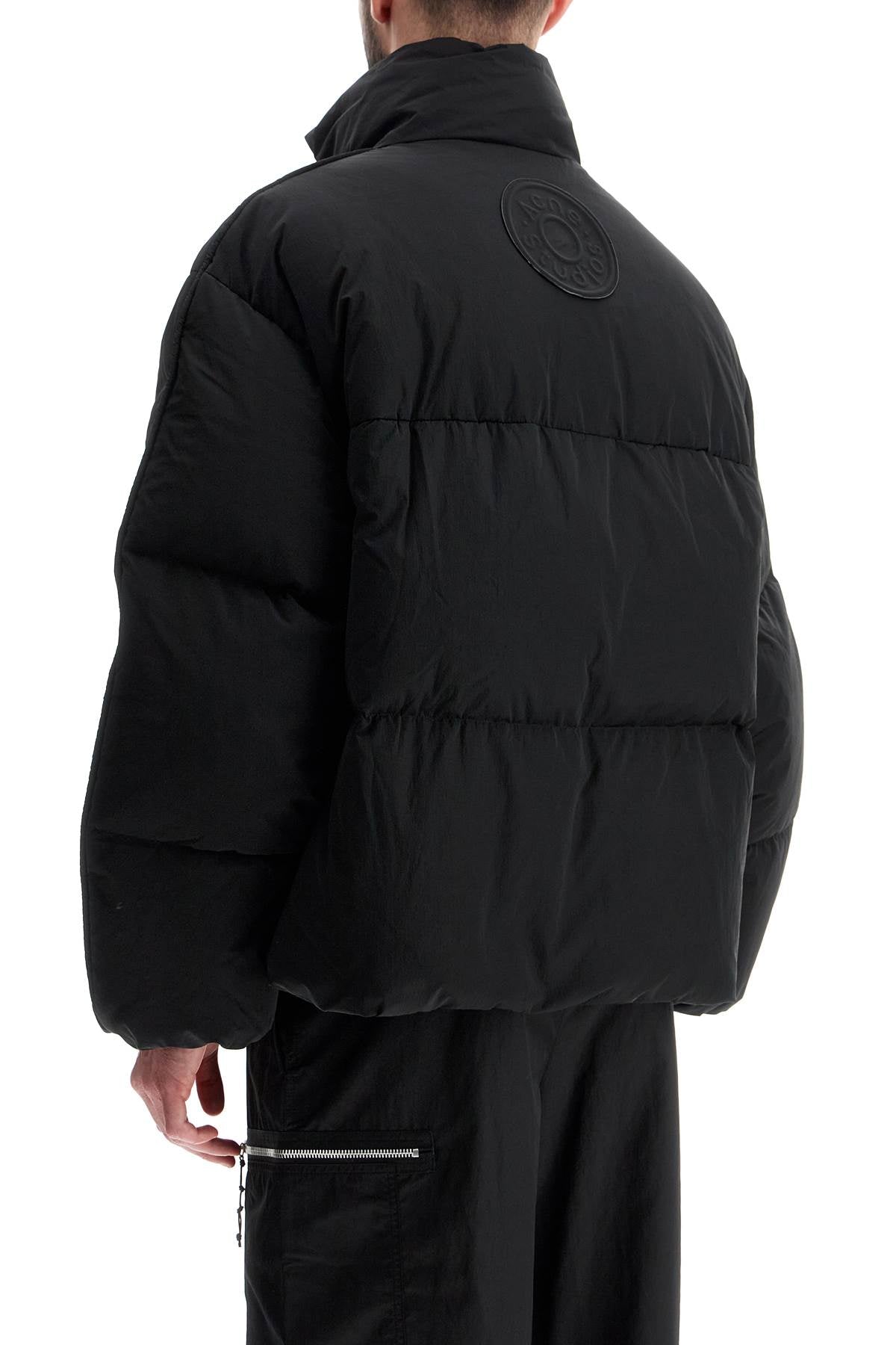 Short Boxy Down Jacket  - Black