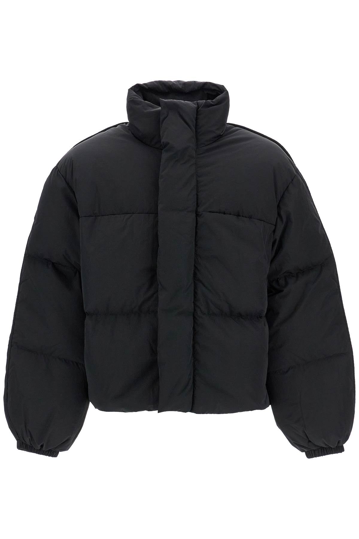 Short Boxy Down Jacket  - Black