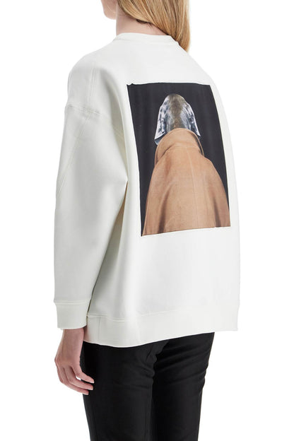 Wegman Printed Sweatshirt  - White