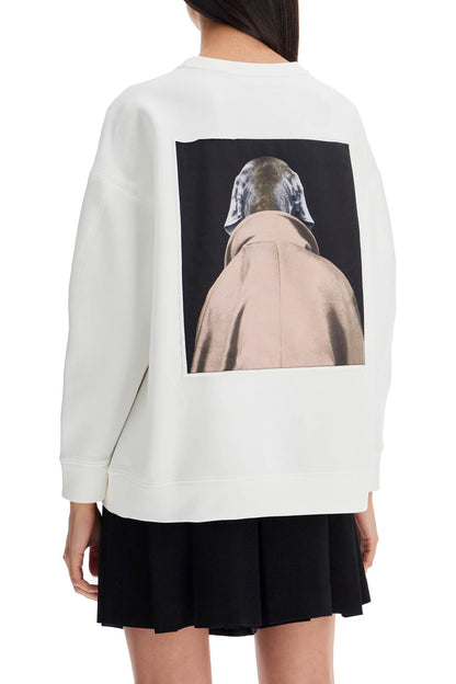 Wegman Printed Sweatshirt  - White