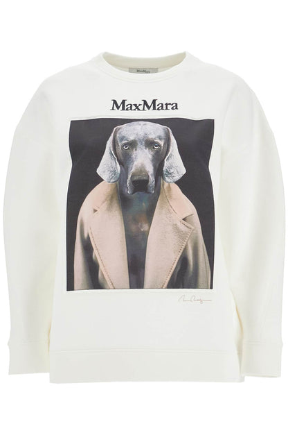 Wegman Printed Sweatshirt  - White