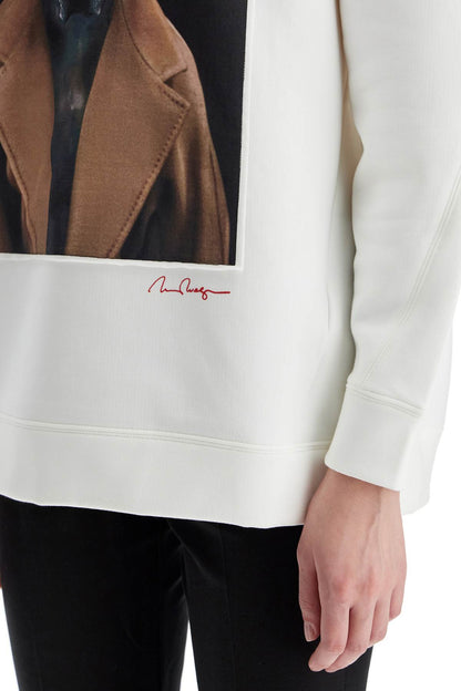 Wegman Printed Sweatshirt  - White