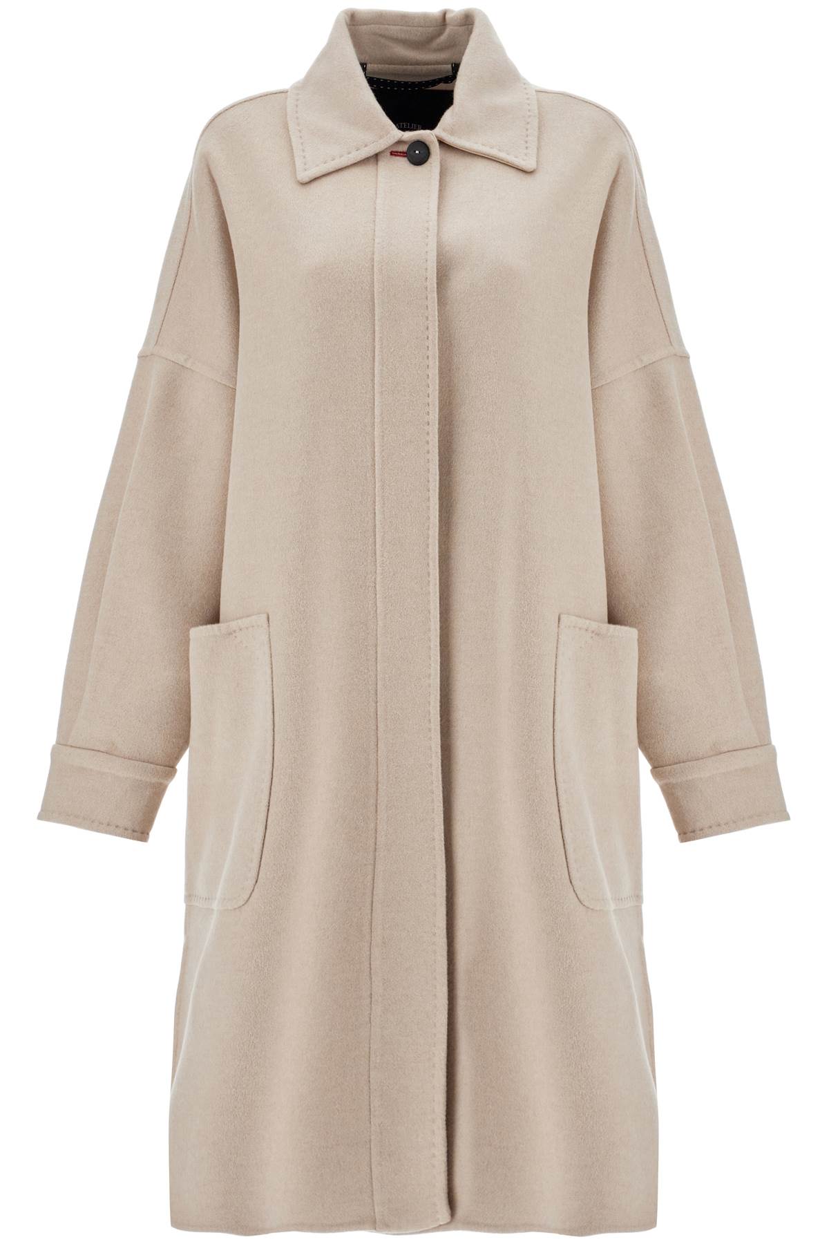 'cashmere Oversized Chemise Coat  - Neutro