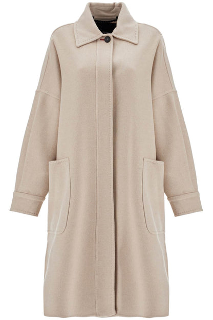 'cashmere Oversized Chemise Coat  - Neutro