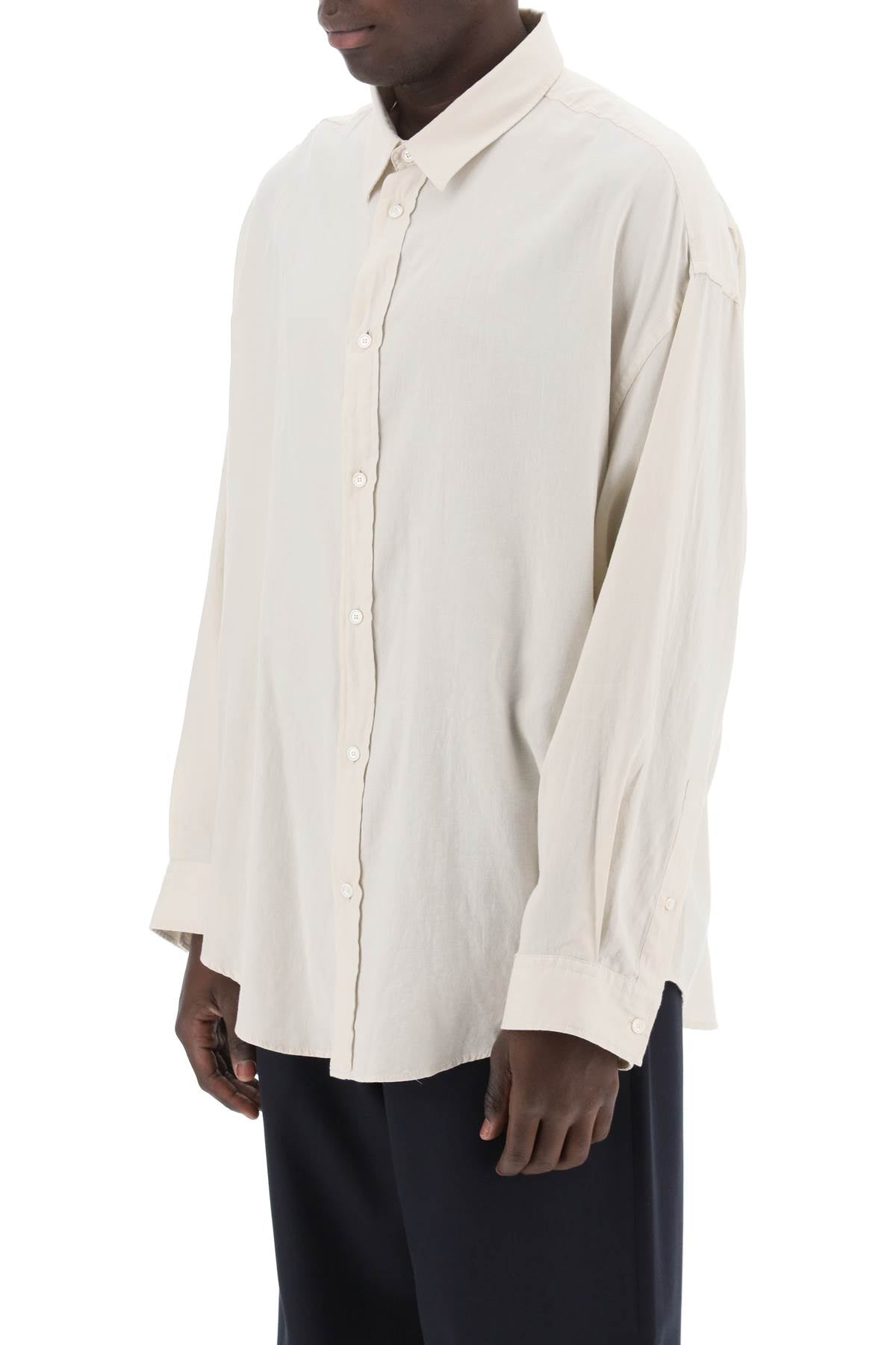 Oversized Cotton Shirt For  - Neutro