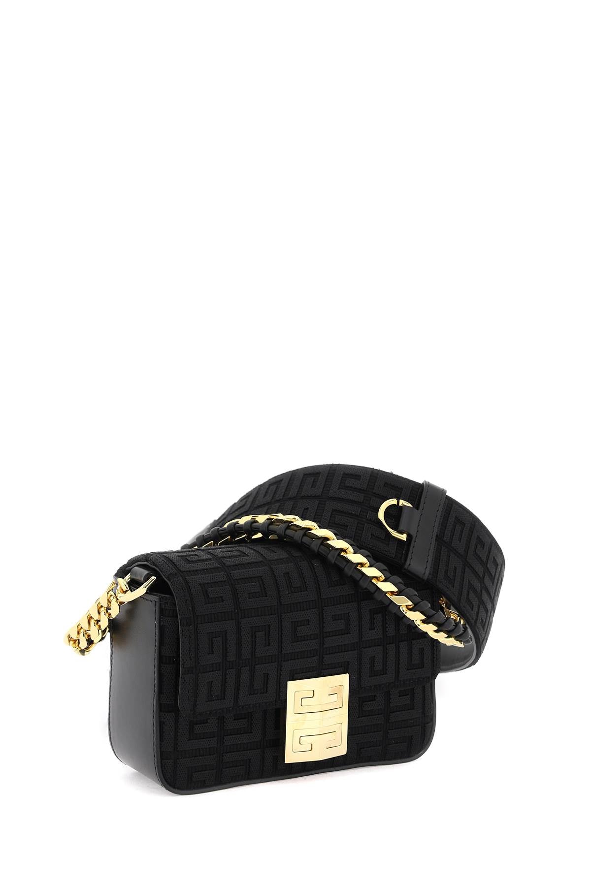 Mini Bag With Embroidered 4g  - Black