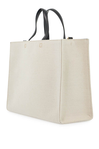 G Canvas Tote Bag  - White