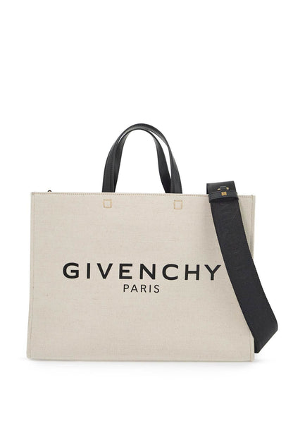 G Canvas Tote Bag  - White