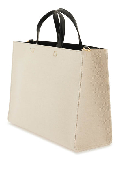 G Canvas Tote Bag  - White