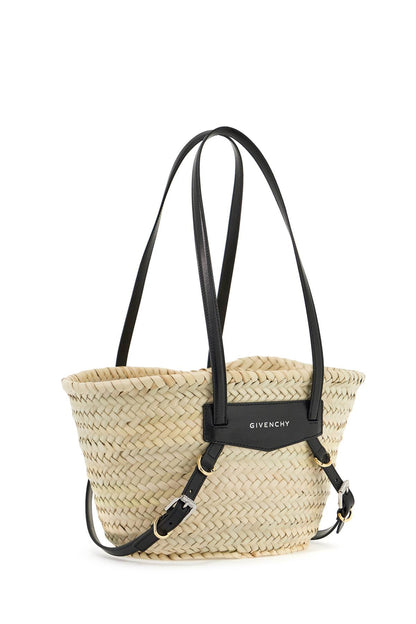 Raffia Voyou Shoulder Bag  - Black