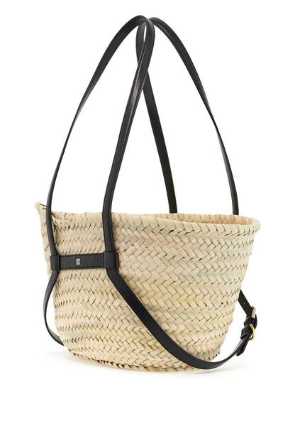 Raffia Voyou Shoulder Bag  - Black