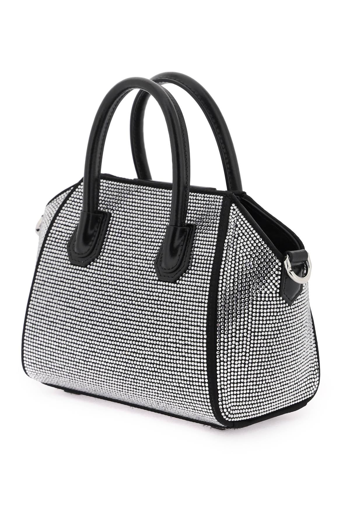 'antigona Toy' Bag With Rhinestones  - Black