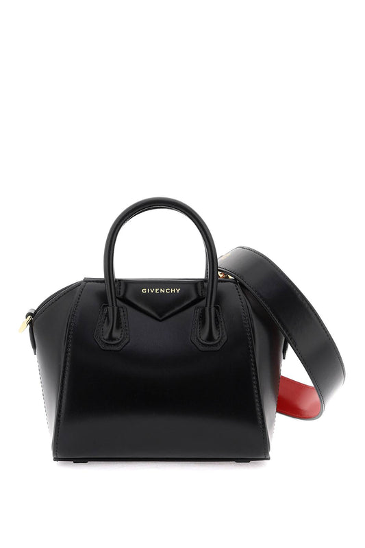 Box Leather 'antigona Toy' Bag  - Black