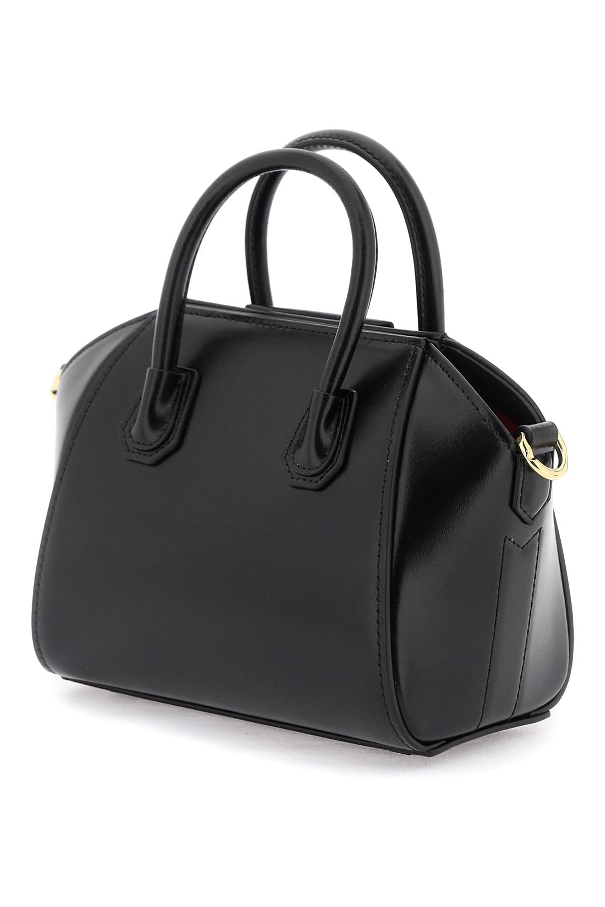 Box Leather 'antigona Toy' Bag  - Black