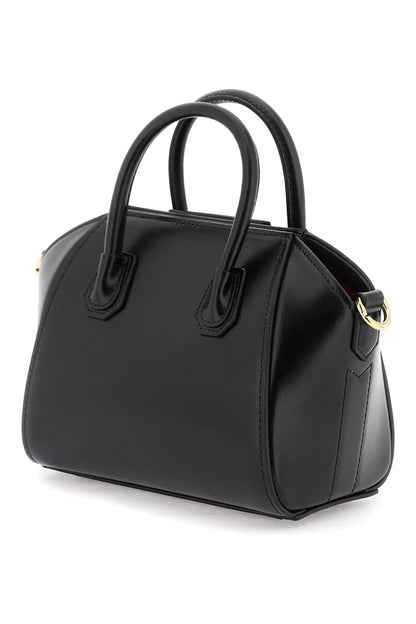 Box Leather 'antigona Toy' Bag  - Black