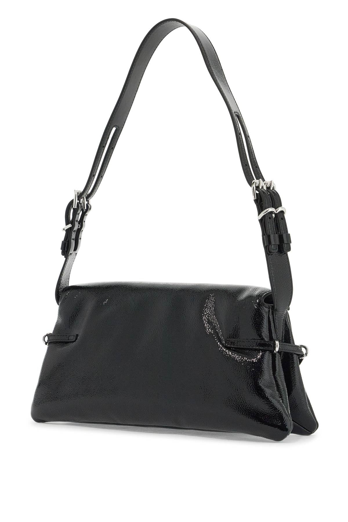 P'tit Voyou Shoulder Bag In Patent  - Black