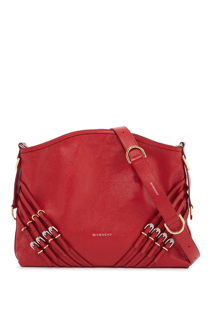 Medium Voyou Buckles Shoulder Bag  - Red