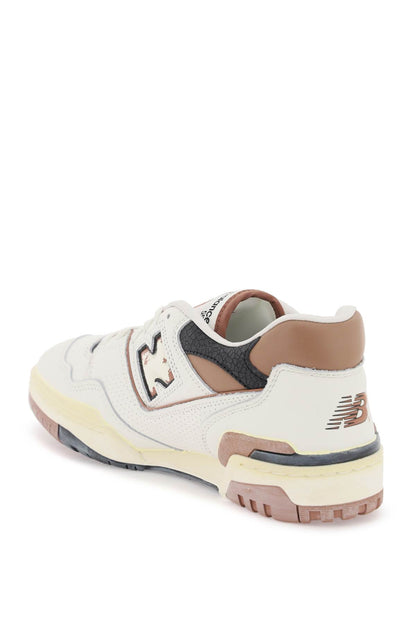 Vintage-effect 550 Sneakers  - White