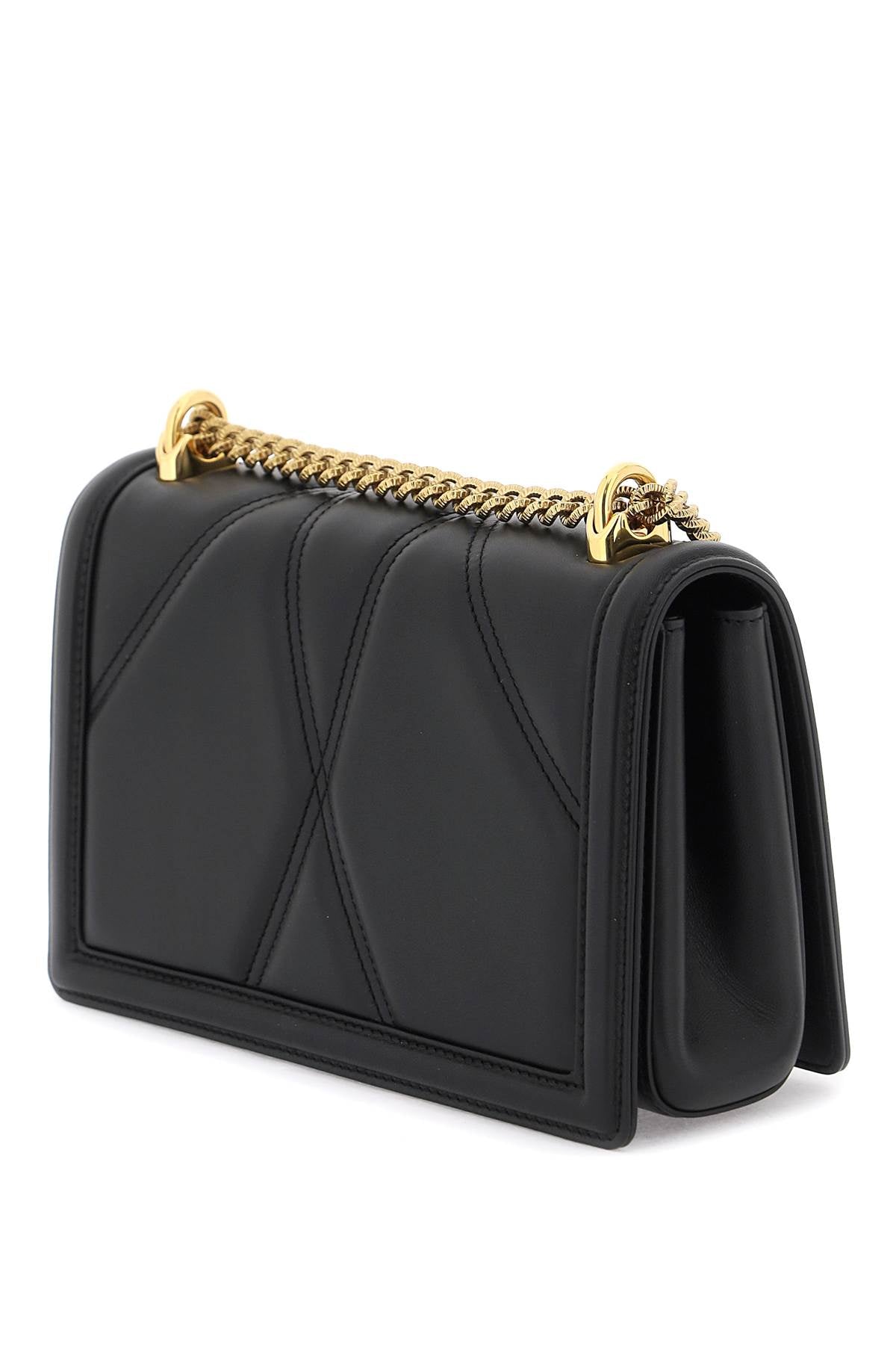 Medium Devotion Bag In Quilted Nappa Leather  - Nero