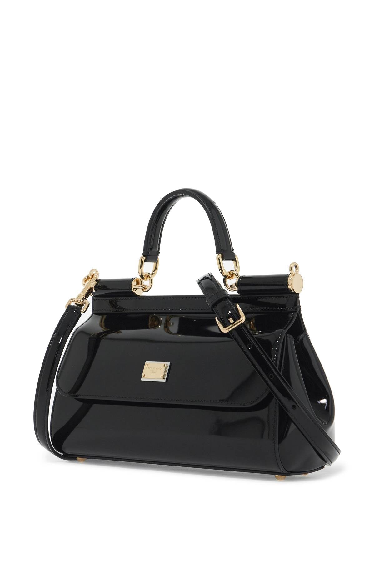 Extended Sicily Handbag With Elong  - Black