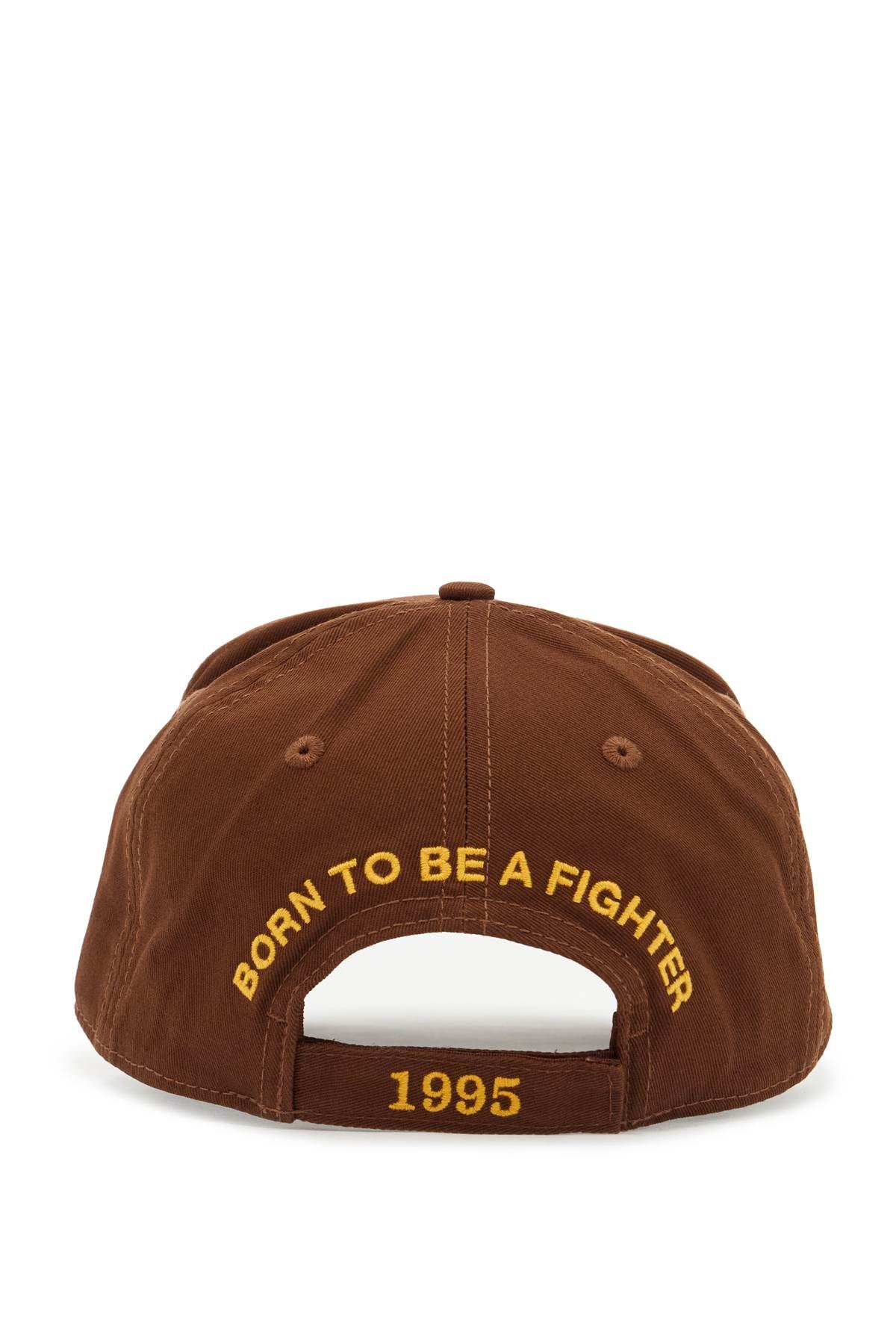 Baseball Cap With Logo Patch  - Brown