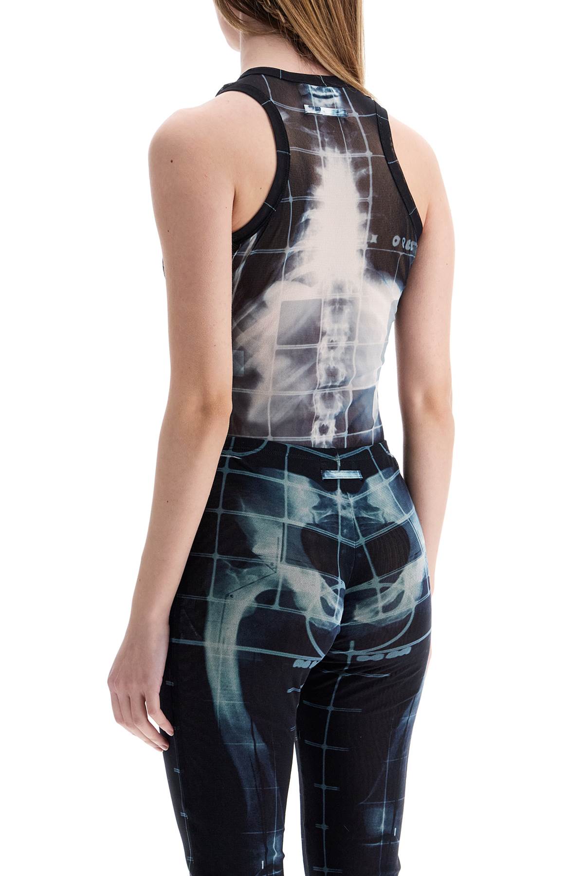 Body In Black Polyamide With X-ray Print  - Black