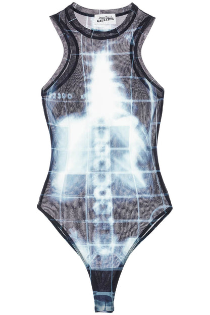 Body In Black Polyamide With X-ray Print  - Black