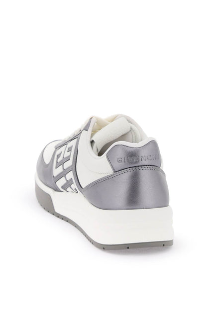 Laminated Leather G4 Sneakers  - White