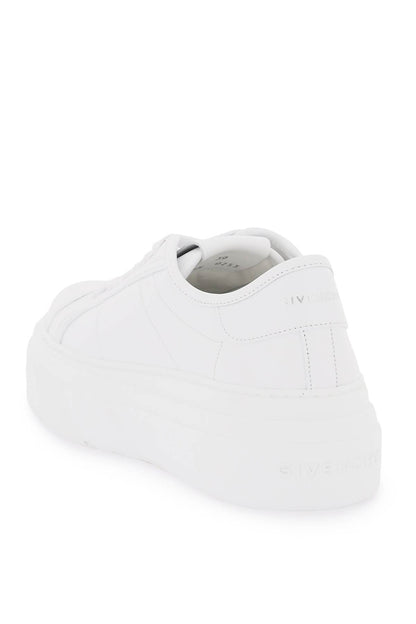 'city' Sneakers With Platform Sole  - White