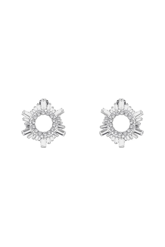 Begum Buckle Earrings  - Silver