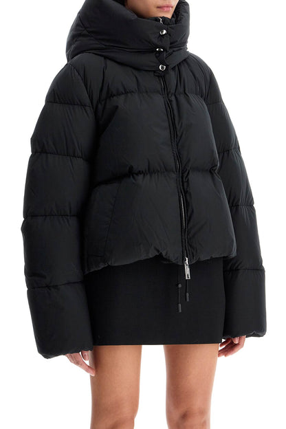 Short Oversized Beira Down Jacket  - Black