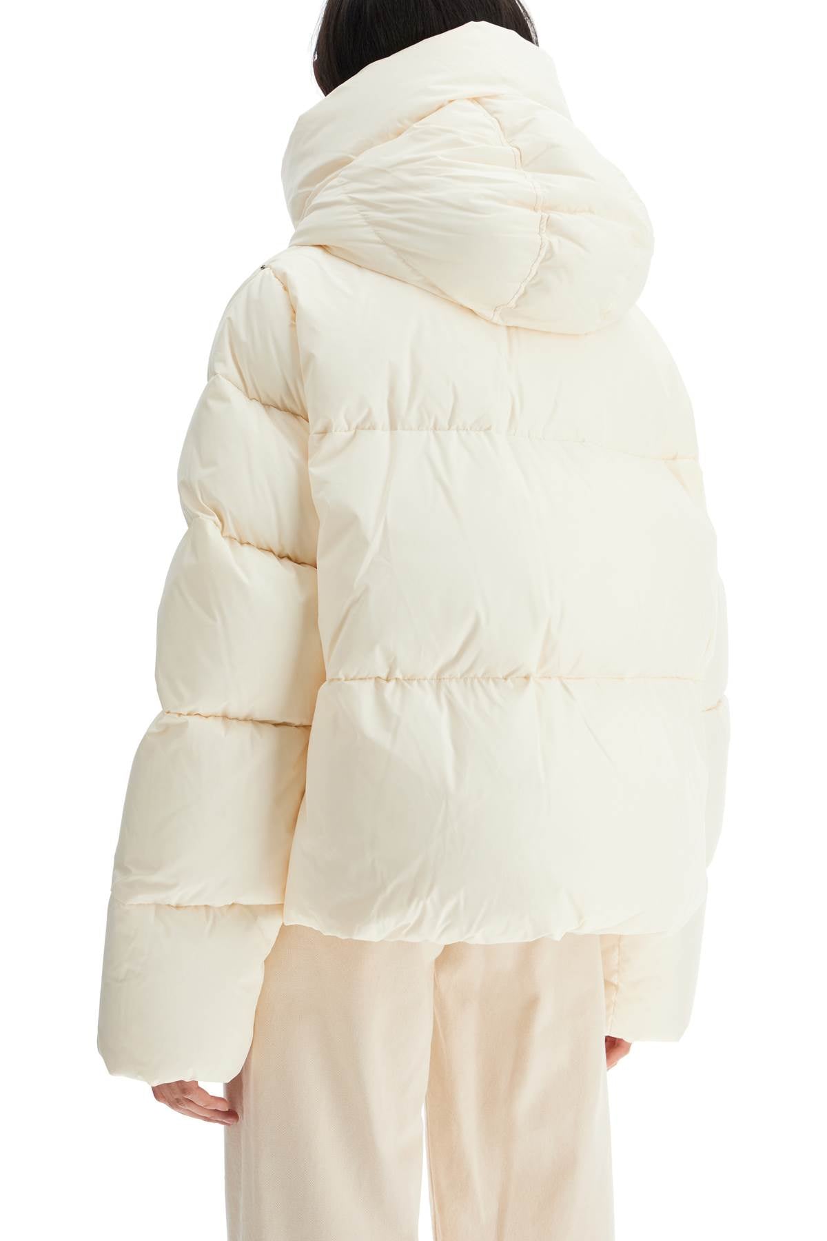 Short Oversized Beira Down Jacket  - White