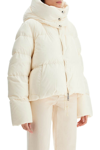 Short Oversized Beira Down Jacket  - White