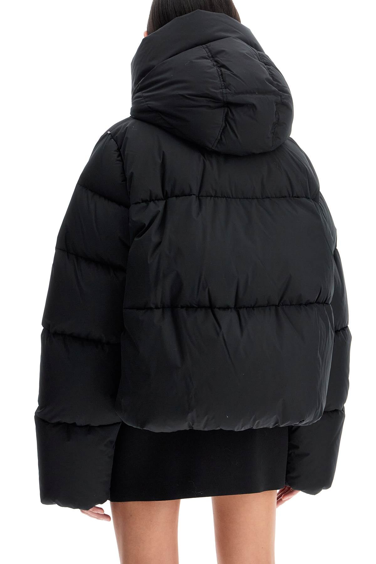 Short Oversized Beira Down Jacket  - Black