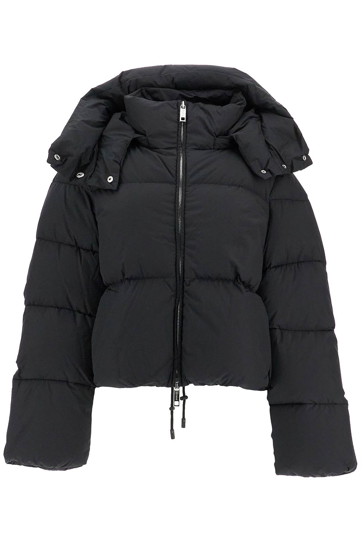 Short Oversized Beira Down Jacket  - Black