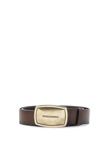 'vintage Belt With Buckle  - Brown