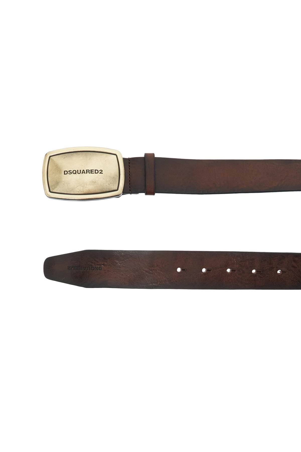 'vintage Belt With Buckle  - Brown