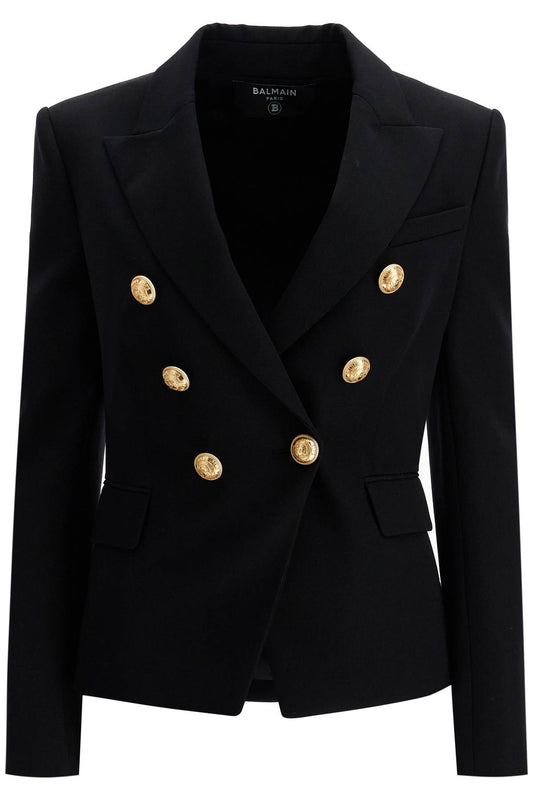 "6-button Grain De Poudre Jacket  - Black