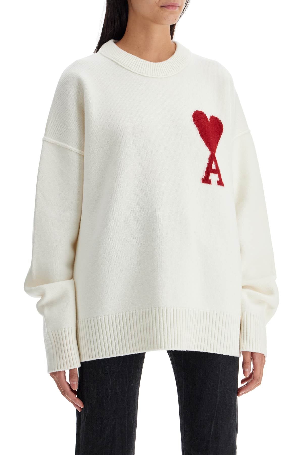 Ami De Cœur Sweater  - White