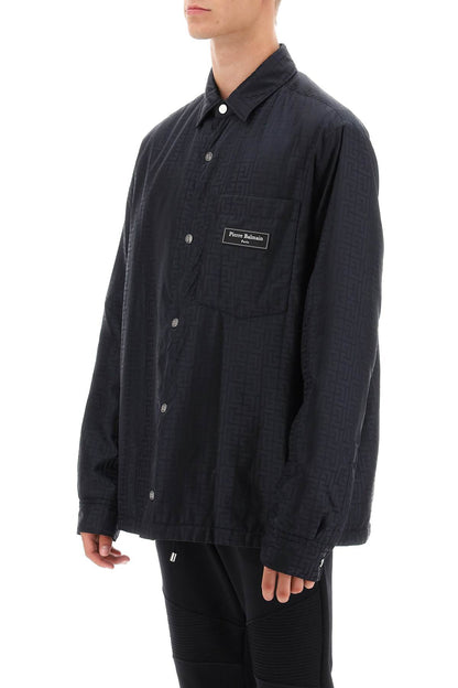 Monogram Nylon Ovrshirt  - Nero