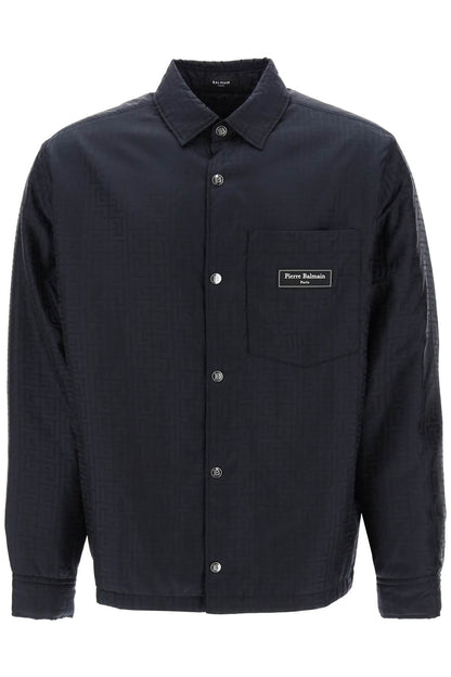 Monogram Nylon Ovrshirt  - Nero