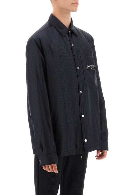 Monogram Nylon Ovrshirt  - Nero